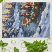 Linge De Cuisine Great Dane Christmas Boat Holiday (Plié)