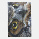 Linge De Cuisine Great Grey Owl Eyes Wildlife Tea-Towne (Vertical)