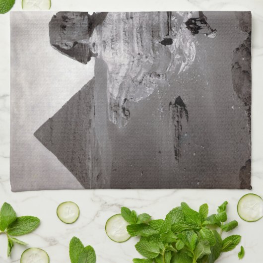 Linge De Cuisine Great Sphinx & Gizeh Pyramides Necropolis Egypte (Plié)