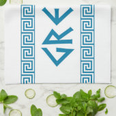 Linge De Cuisine Grec des textes de nom de symbole de pays de la (Plié)