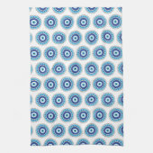 Linge De Cuisine Grec Mal Eye Bleu (Vertical)