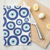 Linge De Cuisine Grec Mati Mataki - motif d'oeil mauvais de (Quart Plié)