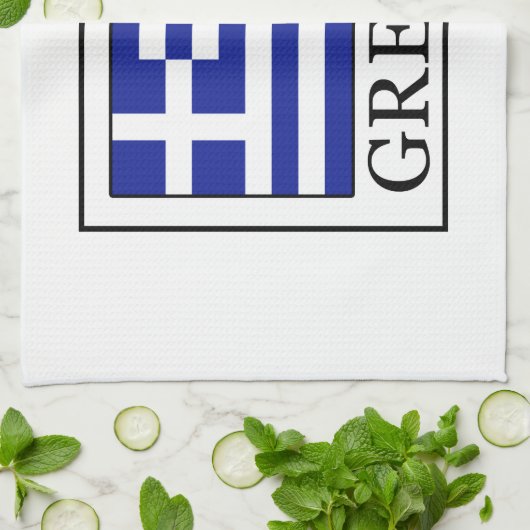 Linge De Cuisine Grèce (Plié)