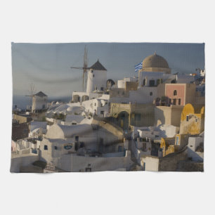 Linge De Cuisine Grèce et île grecque de Santorin, ville d'Oia