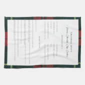 Linge De Cuisine Green and Red Christmas Family Recipe Keepsake (Horizontal)