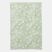 Linge De Cuisine Green And White Seagull Beach Bird Pattern (Vertical)