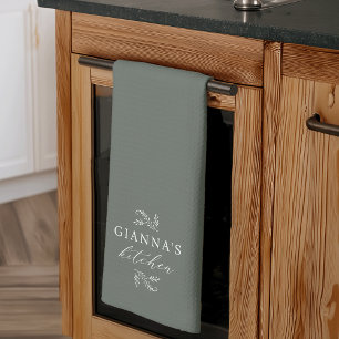 Linge De Cuisine Green Botanique personnalisée Cuisine de votre n