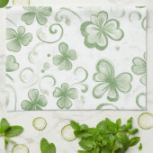 Linge De Cuisine Green Clover Pattern • St. Patrick’s Day (Plié)