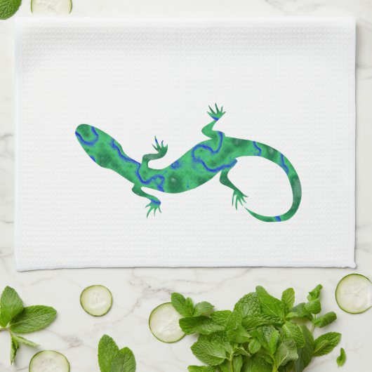 Linge De Cuisine Green Gecko (Plié)