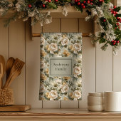 Linge De Cuisine Green Gold Personalized Kitchen Towel Chic Look