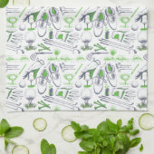 Linge De Cuisine Green Golf Icons Motif (Plié)
