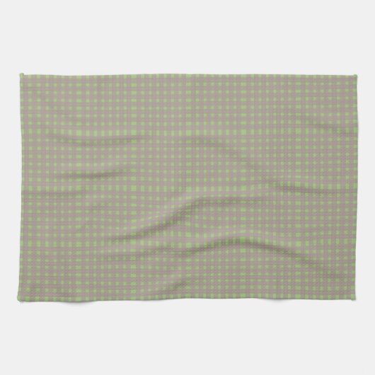 Linge De Cuisine Green Grey En vichy Plaid Motif (Horizontal)