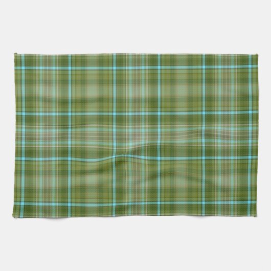Linge De Cuisine Green Irish Plaid (Horizontal)