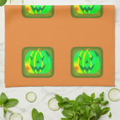 Linge De Cuisine Green Jack olantern Halloween Thunder_Cove (Plié)