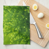 Linge De Cuisine Green leaves background (Quart Plié)