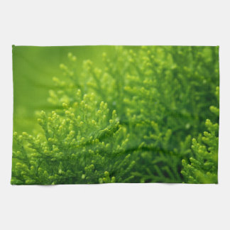 Linge De Cuisine Green leaves background