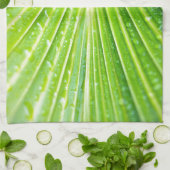 Linge De Cuisine Green leaves background (Plié)