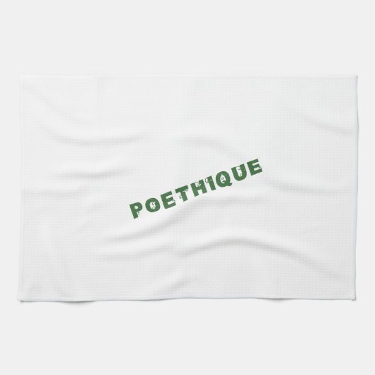 Linge De Cuisine green poéthique (Horizontal)