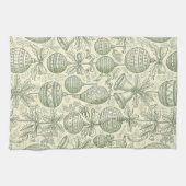 Linge De Cuisine Green Toile Christmas Bells & Ornaments Pattern 2 (Horizontal)