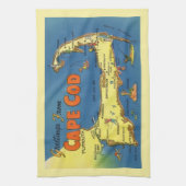 Linge De Cuisine Greetings From Cape Cod Map (Vertical)