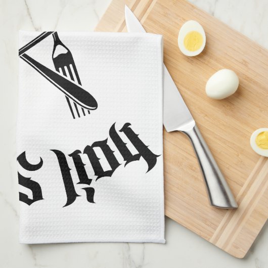 Linge De Cuisine Grêle Seitan 1,1 (noir) (Quart Plié)