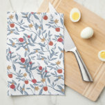 Linge De Cuisine Grenade florale<br><div class="desc">Rouge, bleu et or Rosh Hashanah a inspiré le motif d'arbre de grenade par Shelby Allison.</div>