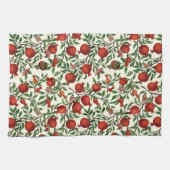 Linge De Cuisine Grenades et papillons Bella sur blanc (Horizontal)