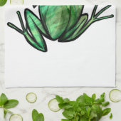 Linge De Cuisine Grenouille à arbre vert (Plié)