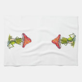 Linge De Cuisine Grenouille à couchage lunaire sous un champignon (Horizontal)