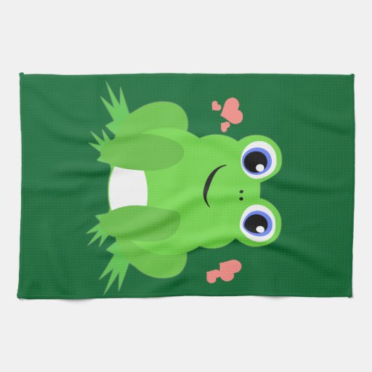 Linge De Cuisine Grenouille d'amour (Horizontal)