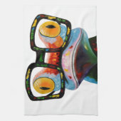 Linge De Cuisine Grenouille en verre de hippie (Vertical)