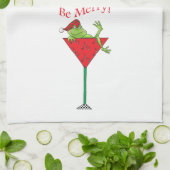 Linge De Cuisine Grenouille Pompette-tini's (Plié)