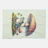 Linge De Cuisine Grenouille sous un champignon Mignon Nature (Horizontal)