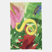 Linge De Cuisine Grenouille tropicale feuille (Vertical)