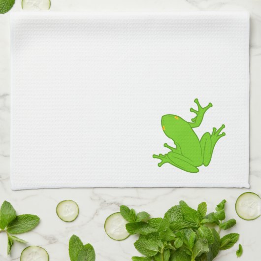 Linge De Cuisine Grenouille verte (Plié)