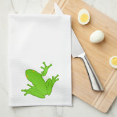 Linge De Cuisine Grenouille verte (Quart Plié)