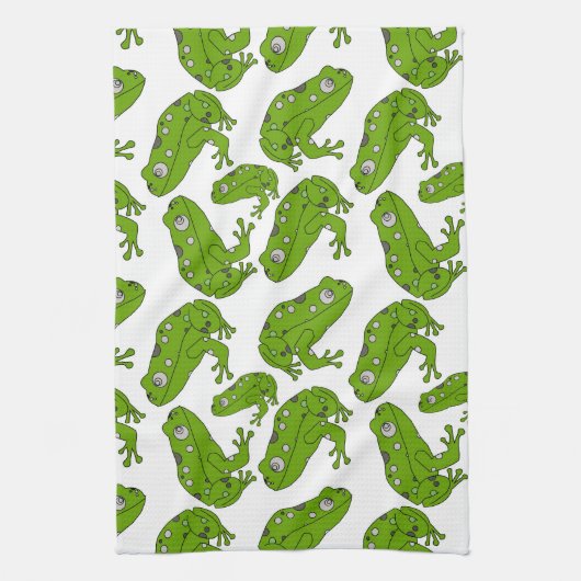 Linge De Cuisine Grenouille verte (Vertical)