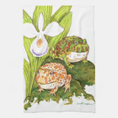 Linge De Cuisine Grenouilles à cornes (Vertical)