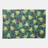 Linge De Cuisine Grenouilles et Shamrocks (Horizontal)