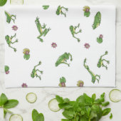 Linge De Cuisine Grenouilles vertes (Plié)