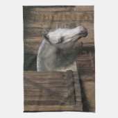 Linge De Cuisine Grey Horse (Vertical)