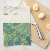 Linge De Cuisine Grey Owl sur Arrière - plan Motif (Quart Plié)