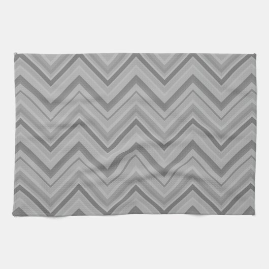 Linge De Cuisine Grey stripes zigzag (Horizontal)