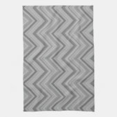 Linge De Cuisine Grey stripes zigzag (Vertical)
