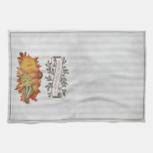 Linge De Cuisine Grey Thanksgiving Citrouilles et Squash (Horizontal)