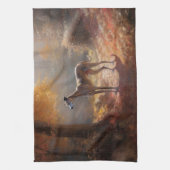 Linge De Cuisine Greyhound à l'automne Feuilles automne Inspiration (Vertical)