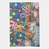 Linge De Cuisine Greyhound Gâteau de vacances : Noël festif (Vertical)
