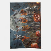 Linge De Cuisine Greyhound Halloween Épouvante (Vertical)