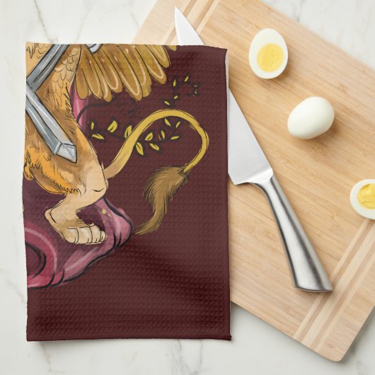 Linge De Cuisine Griffin avec épées (Quart Plié)
