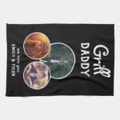 Linge De Cuisine Grill Daddy Modern Black Oval 3 Photo Fête du Père (Horizontal)